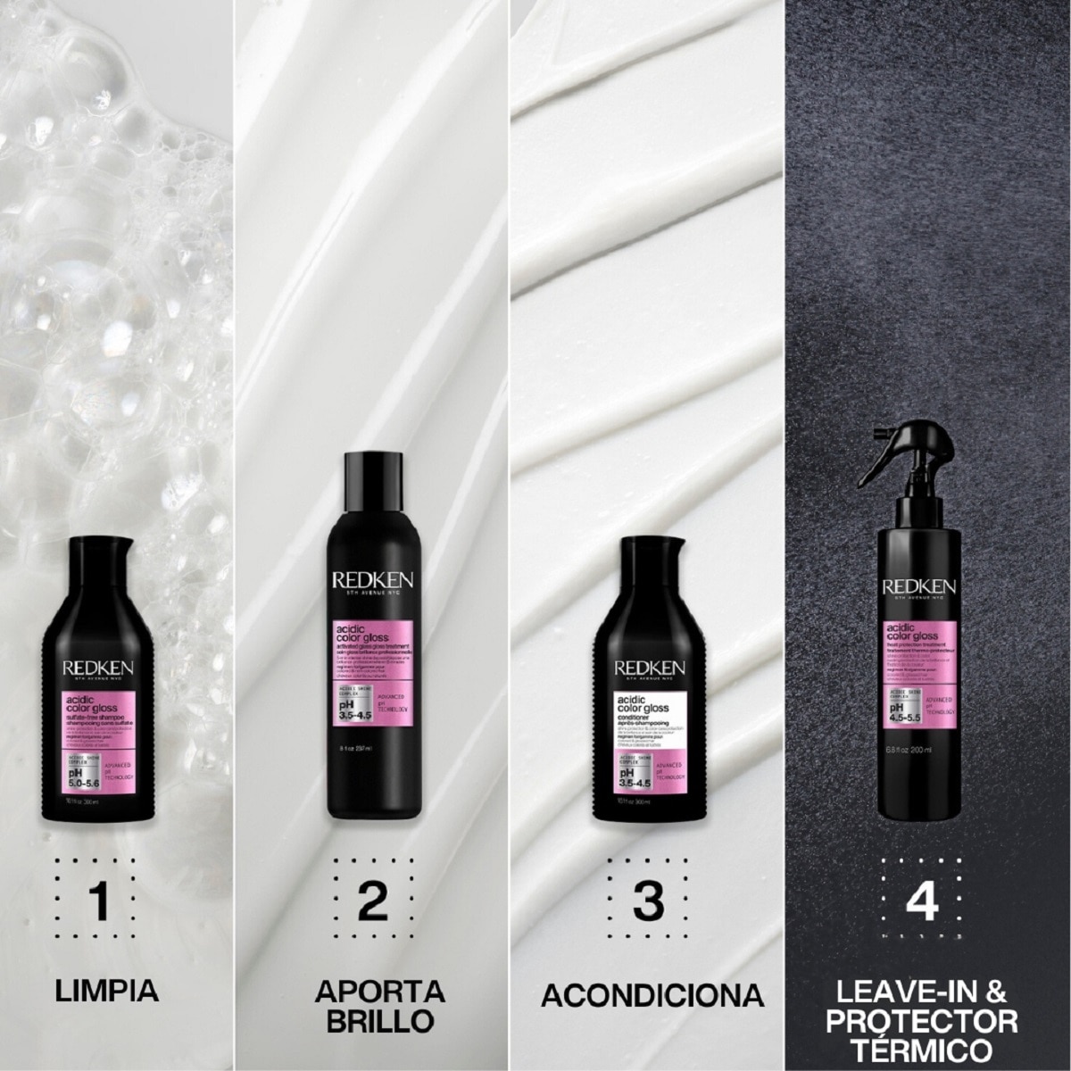 TRATAMIENTO ACIDIC COLOR GLOSS REDKEN (TRATAMIENTO PARA CUIDADO DEL COLOR)